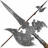 Art Gladius Stredoveká halapartna zdobená reliéfom S.XVI