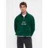 GAP Oversize sweatshirt VintageSoft - Men's čierna | zelená L GAP 1200146621100