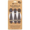 PETITEMARS PETITE&MARS Set 3 ks silikónových tréningových lyžičiek Take&Match Bitter Cocoa 6m+