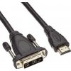 PREMIUMCORD Kabel HDMI - DVI-D 2m (M/M, zlacené kontakty, stíněný) kphdmd2 PremiumCord