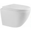 Mexen LENA Rimless, závesná WC misa so sedátkom pomaly-padajúcim, 48 x 36 cm, biela, 30221000