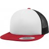 Flexfit Foam Trucker with White Front Men Trucker Cap red black