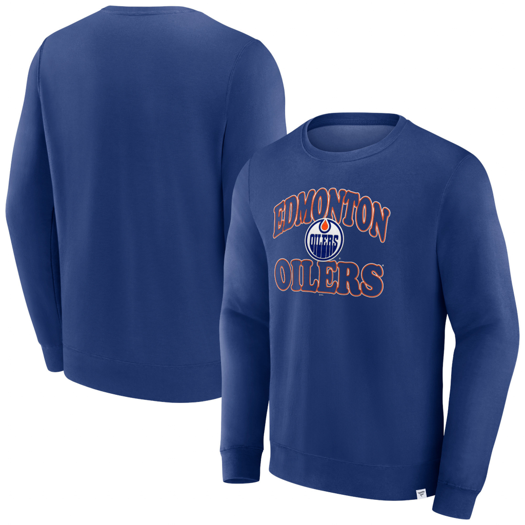 Fanatics Pánská Mikina Edmonton Oilers Fleece Crew