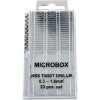 Shesto Modelcraft vrtáky HSS 0.3-1.6 mm sada 20 ks