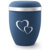 Ekologická urna Srdce - Modrá/Strieborná