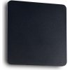 Nástenné svietidlo Ideal lux 195773 COVER AP1 SQUARE BIG NERO 1xLED 11W/1112lm 3000K čierna