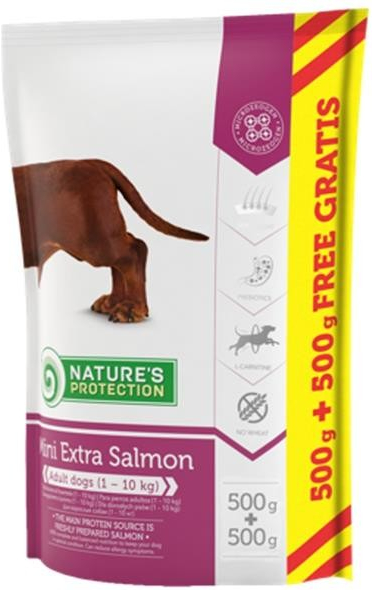 Nature\'s Protection Dog Dry Adult Mini Extra Salmon 0,5 kg