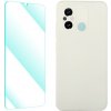 ENKAY 59435 ENKAY SET Silikónový obal a 2D sklo Xiaomi Redmi 12C bežový