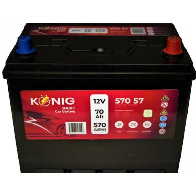 König Basic K57057 12V 70Ah 570A