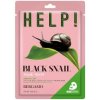 Bergamo HELP! Black snail plátená maska 25 ml