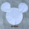 Vankúšik Mickey - biela s kompletnými údajmi o narodení