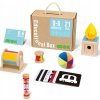 Tooky Toy box XXL Montessori vzdelávacie 6 v 1 senzorické 0 - 6 mes
