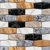 Samolepiace PVC 3D panely TPWP532, cena za kus, rozmer 30 x 30 cm, hnedo-sivý obklad, IMPOL TRADE