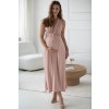 Tehotenské maxi šaty na dojčenie Loop Maxi Dress Powder Pink