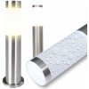 LED ZÁHRADNÁ STOJACA LAMPA E27 VONKAJŠIA OKRÚHLA 45 CM E27