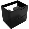 LaVita KOLORADO BLACK LESK 60 SKRINKA POD UMÝVADLO 60 cm, čierna lesklá