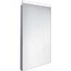 Nimco Zrkadlá - Kúpeľňové podsvietené LED zrkadlo 40x60 cm, hranaté, alumínium ZP 8000