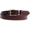 Pánsky spoločenský kožený opasok Špongr 3017 tmavo hnedý Veľkosť opasku = obvod vášho pása (cm): 90 cm