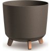 Prosperplast Kvetináč GRACIA TUBUS ECO WOOD | 29.8cm | kávový