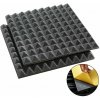 Veles-X Acoustic Pyramids Self-Adhesive 30 x 30 x 3 cm Anthracite