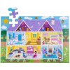 Bigjigs Toys Podlahové puzzle Domček pre bábiky 48 ks