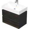 Skrinka do kúpeľne s umývadlom Intedoor STORM 3D hnedá 75 x 66 x 46,5 cm STORM 3D 75 2Z LR29