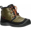 Keen HOWSER II CHUKKA WP YOUTH dark olive/gold flame Veľkosť: 35 detské topánky