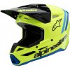 Přilba S-M3 RADIUM, ALPINESTARS, dětská (žlutá fluo/černá/modrá, vel. M)