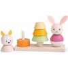 Bigjigs Toys Bigjigs Baby Motorická nasadzovacia hračka líška a králiček