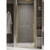 New Trendy New Soleo Light Gold sprchové dvere 80 cm výklopné zlatá lesklá/priehľadné sklo D-0455A