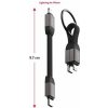 SWISSTEN MAGNETICKÝ KEYCHAIN KABEL USB-C / LIGHTNING 9,7 CM 71551030