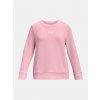Dievčenská mikina Under Armour UA Rival Terry Crew Ružová YXL