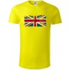 Britská vlajka stará - Tričko z organickej bavlny - L ( Citrónová )