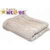 Baby Nellys Háčkovaná Dečka béžová
