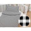 Biante Detské bavlnené posteľné obliečky do postieľky Sandra SA-060 Čierno-biele kocky Do postieľky 90x140 a 50x70 cm