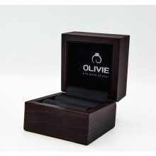OLIVIE Prémiová drevená krabička na prsteň 7442