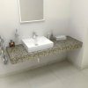 Sapho TAILOR rockstone doska 120x50 cm, prevedenie límca L TR120L