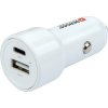 Autonabíjačka s USB-C káblom, 1xUSB-A, 1xUSB-C PD, 65W, SKROSS