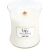 WoodWick Vonná sviečka váza White Teak 275 g