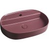 ISVEA - INFINITY OVAL keramické umývadlo na dosku, 60x40cm, matná Maroon Red 10NF65060-2R