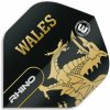 Winmau Letky Rhino Black & Gold Flag - Wales W6905.201