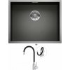 Blanco ZEROX 500-U nerez Dark Steel 526243 + Deante NEO LUNO BOC B720 nerezová oceľ