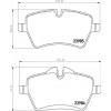 Sada brzdových platničiek kotúčovej brzdy BREMBO P 06 104