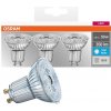 Osram Sada LED žiaroviek, 3,6 W, 350 lm, studená biela, GU10, 3 ks, LED BASE PAR16 50 NON-DIM 36° 4,