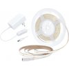 ABCtech Solight LED COB pásek, sada s adaptérem, vypínač, 5m, 8W/m, 800lm/m, neutrální bílá