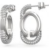 Guess Módne oceľové náušnice s kryštálmi Oh My G JUBE04517JWRHT/U