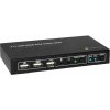 Techly KVM HDMI/USB 2x1 z audio