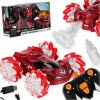 RC drift auto REVOLT Slydz Vapor Racer 360 na diaľkové ovládanie červené (Diaľkovo ovládané RC auto s LED osvetlením, efektom dymu a otočkami 360°)