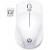 Myš HP Wireless Mouse 220 Snow White, bezdrôtová, symetrická, na AA batérie, citlivosť 160 (7KX12AA#ABB)