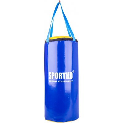 Detské boxovacie vrece SportKO MP9 24x50cm / 5kg modro-žltá